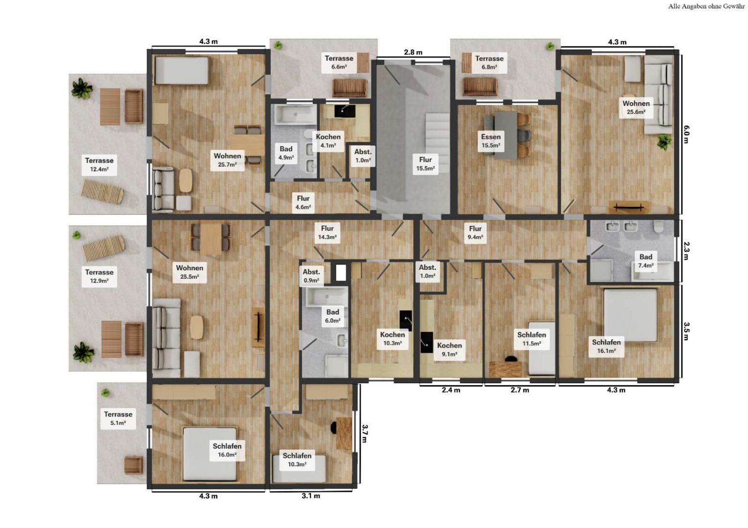 Grundriss - visualisiert