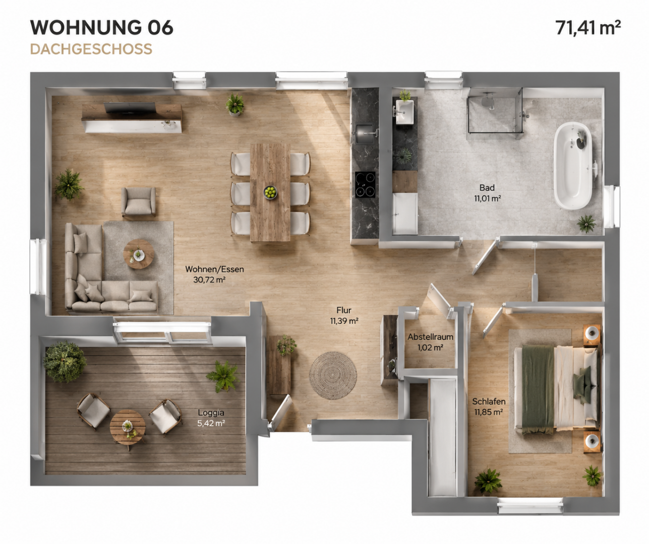 Grundriss visualisiert